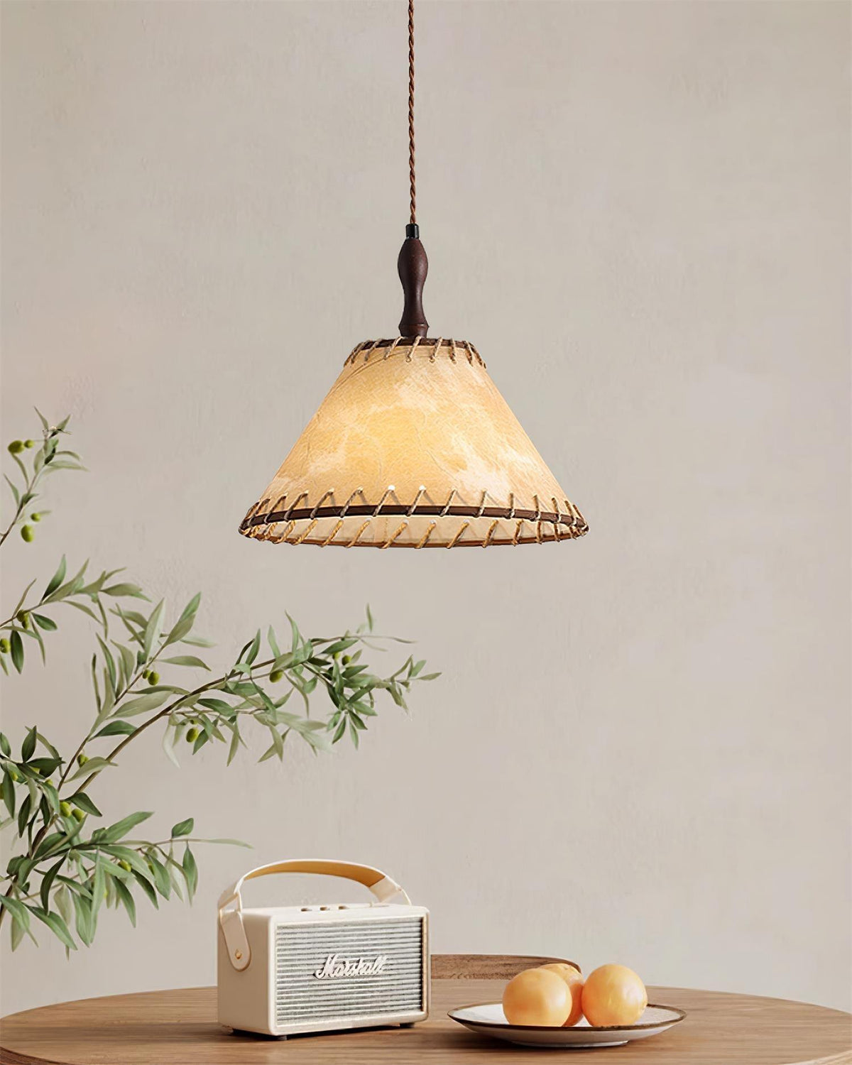 Woven Bell Pendant Light