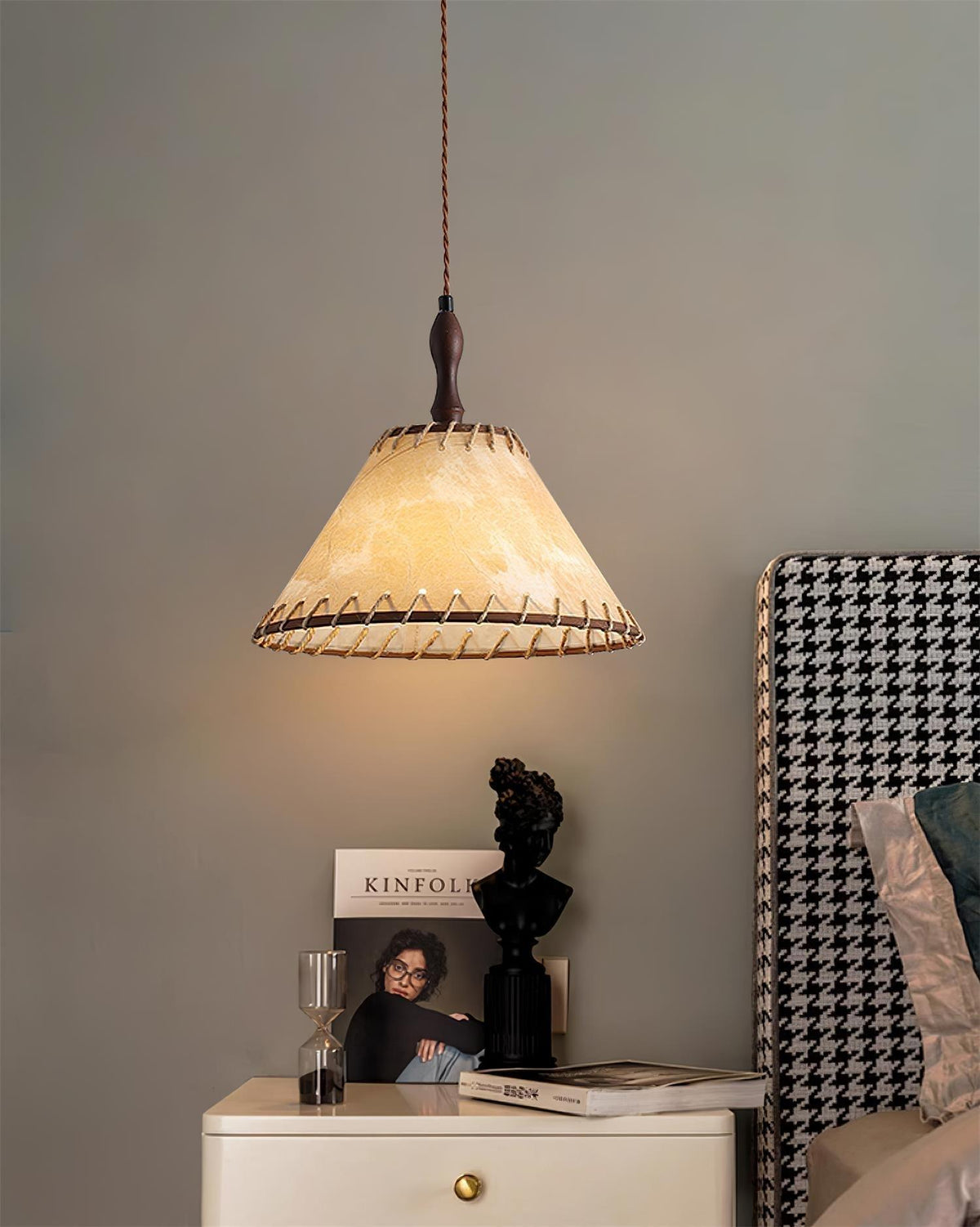 Woven Bell Pendant Light