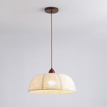 Woven Bell Pendant Light
