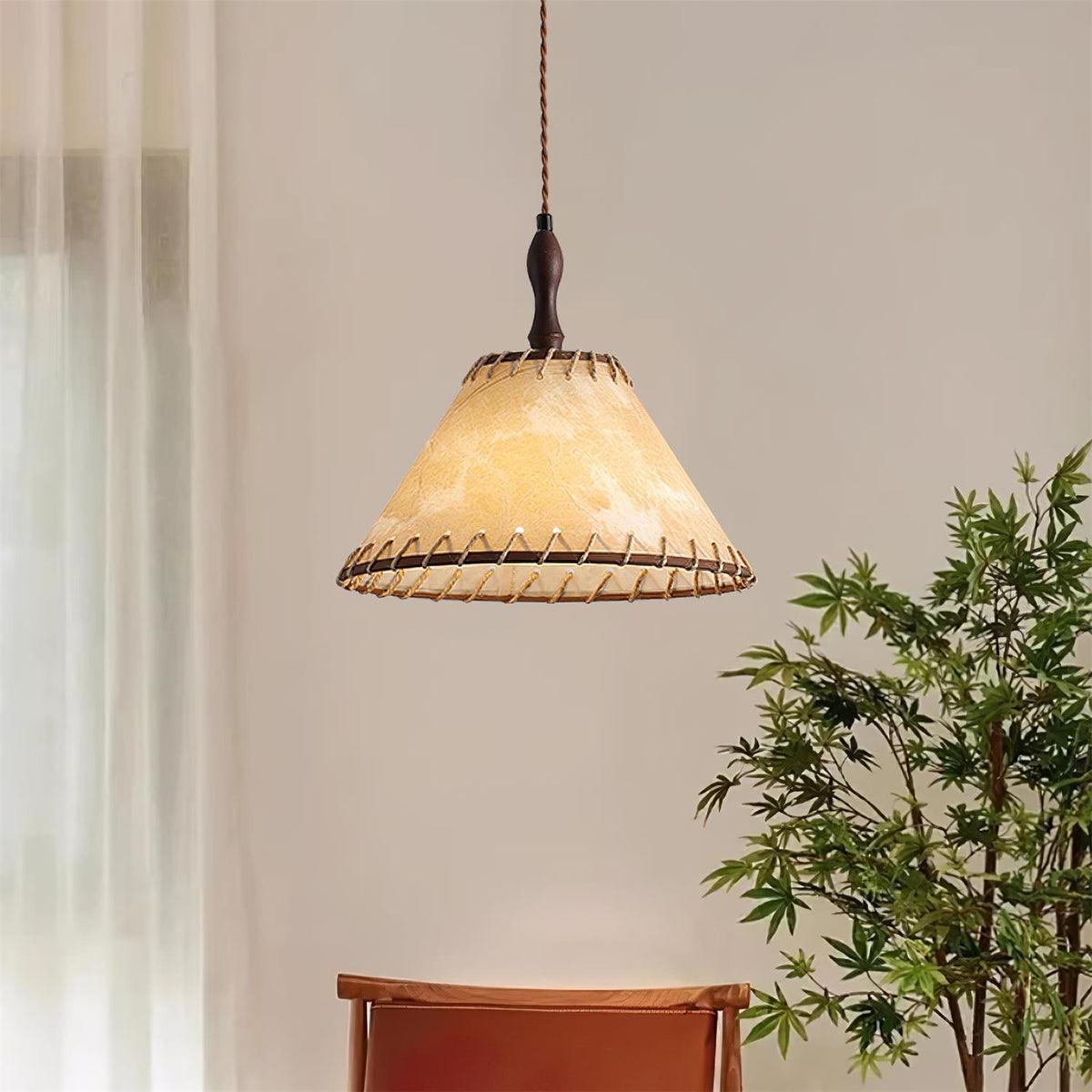 Woven Bell Pendant Light