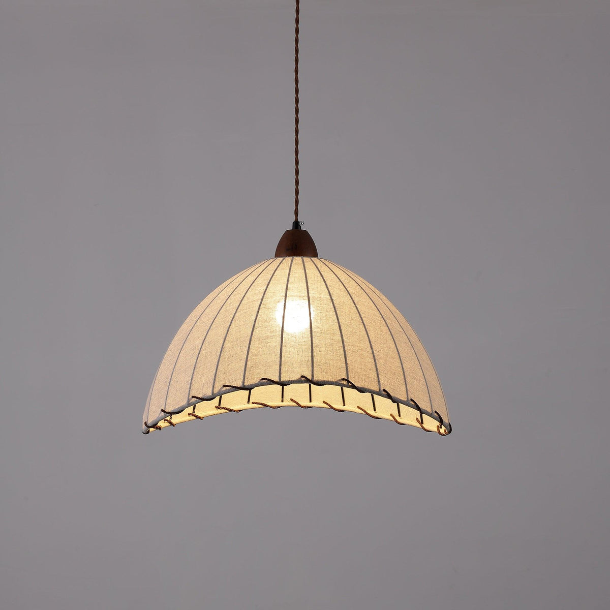 Woven Bell Pendant Light