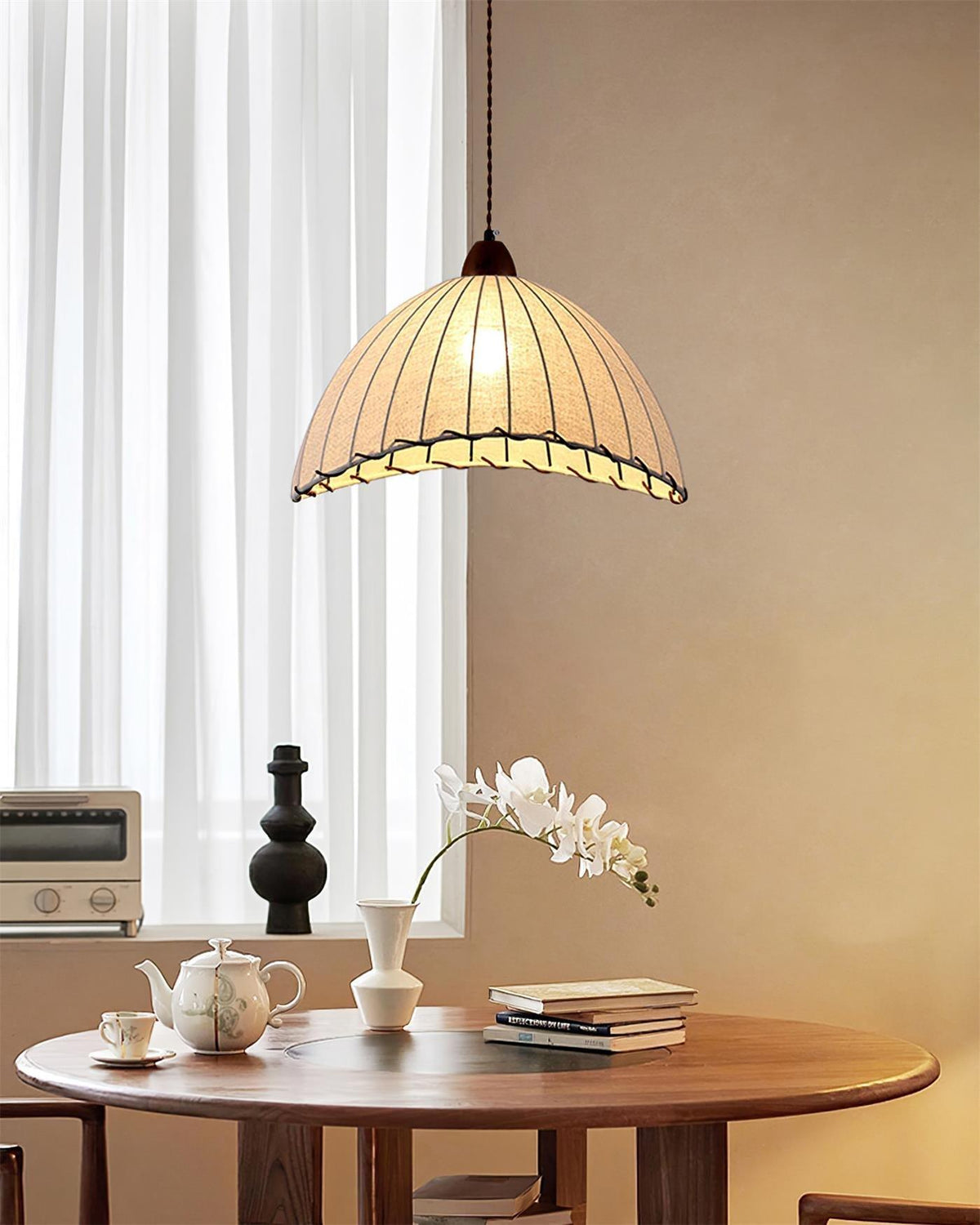 Woven Bell Pendant Light