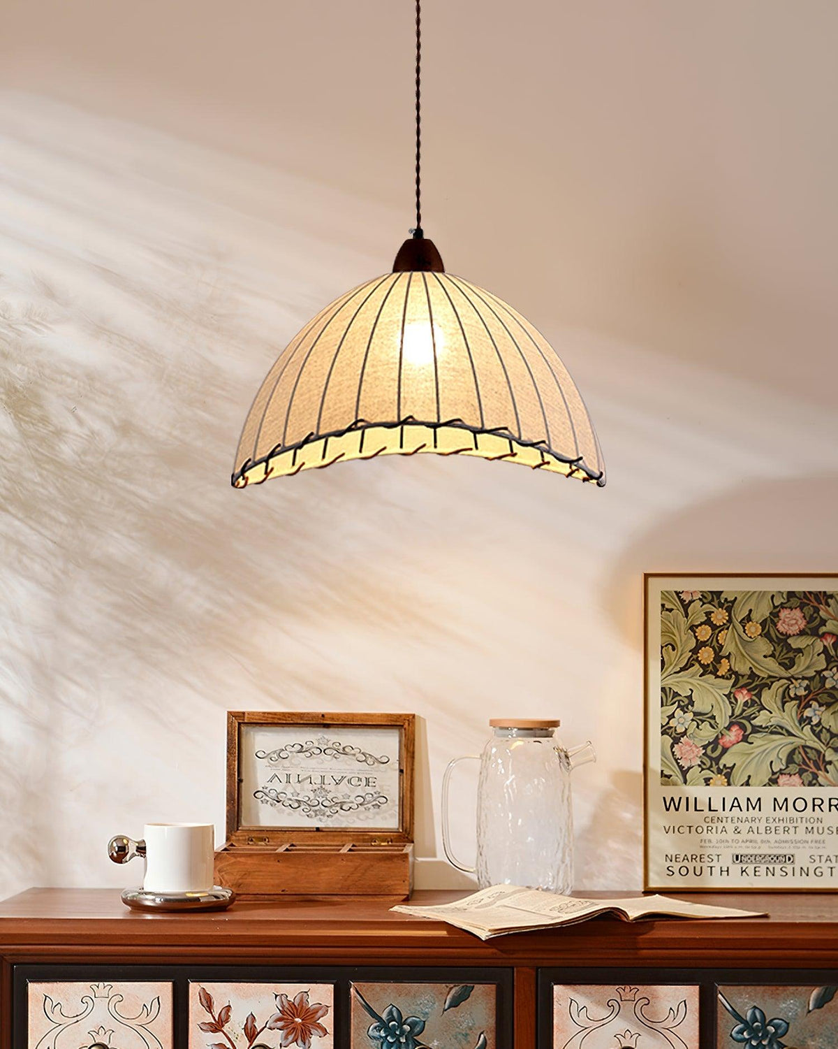 Woven Bell Pendant Light