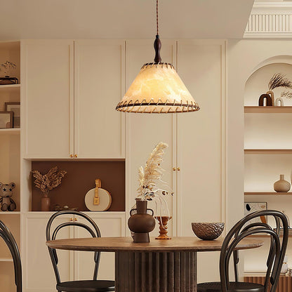 Woven Bell Pendant Light