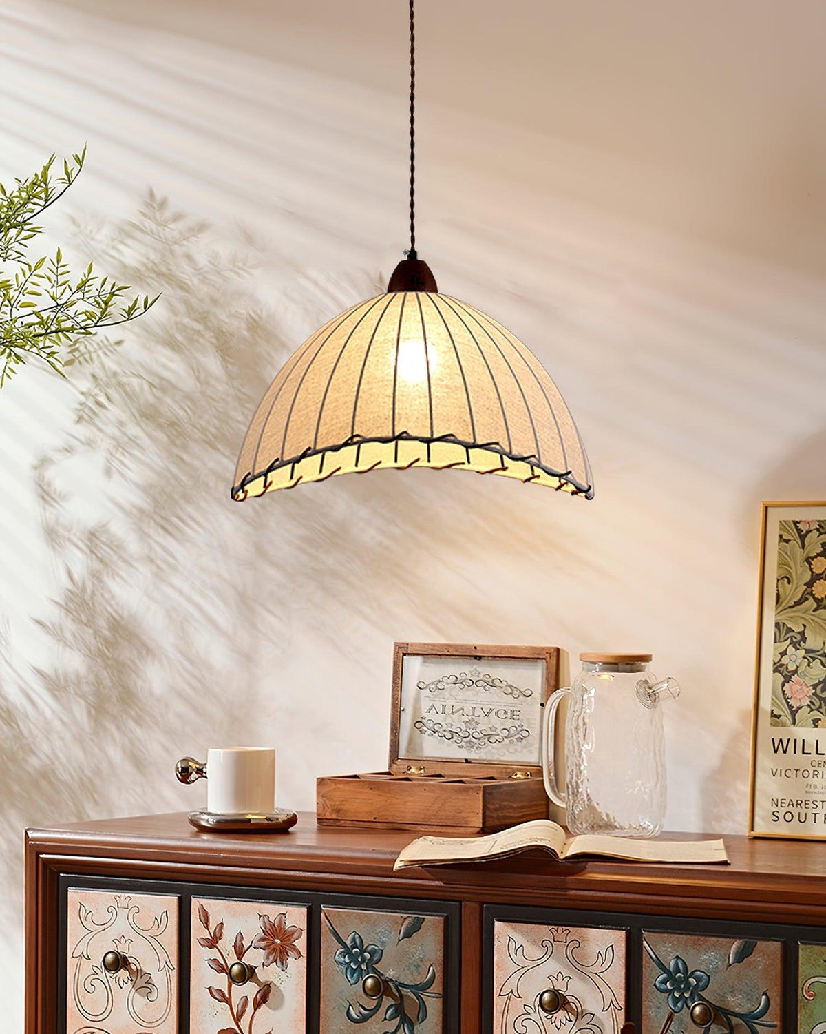 Woven Bell Pendant Light