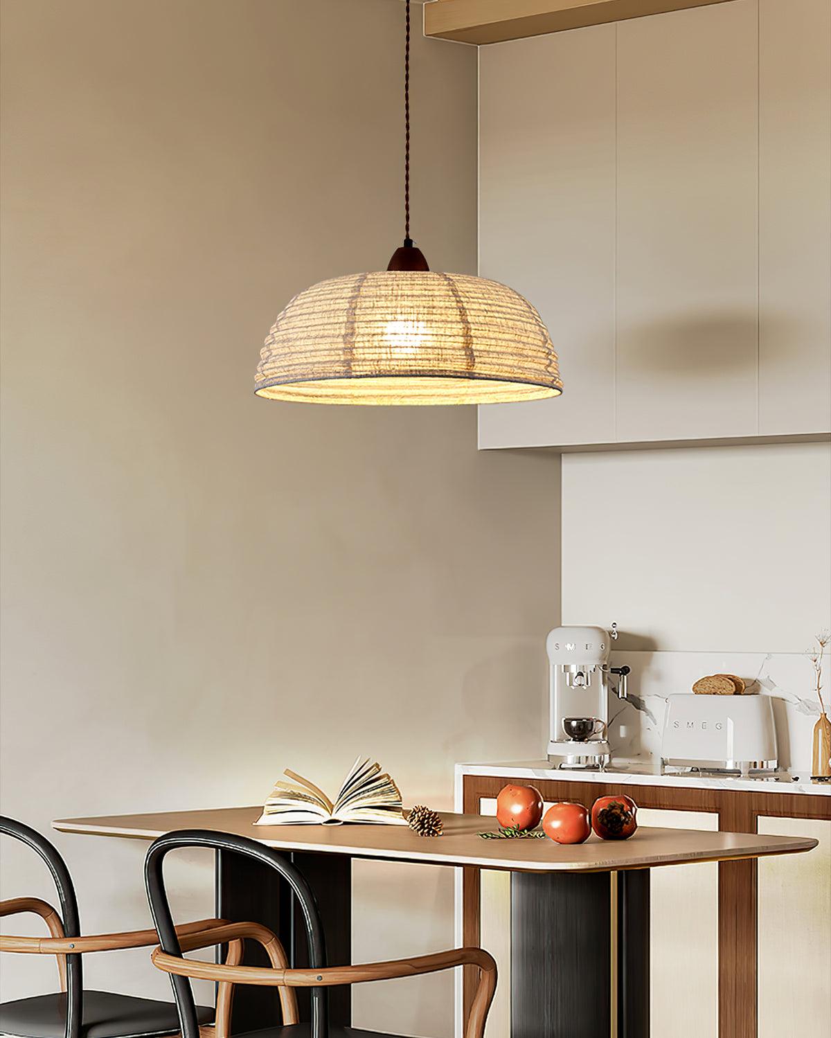 Woven Bell Pendant Light