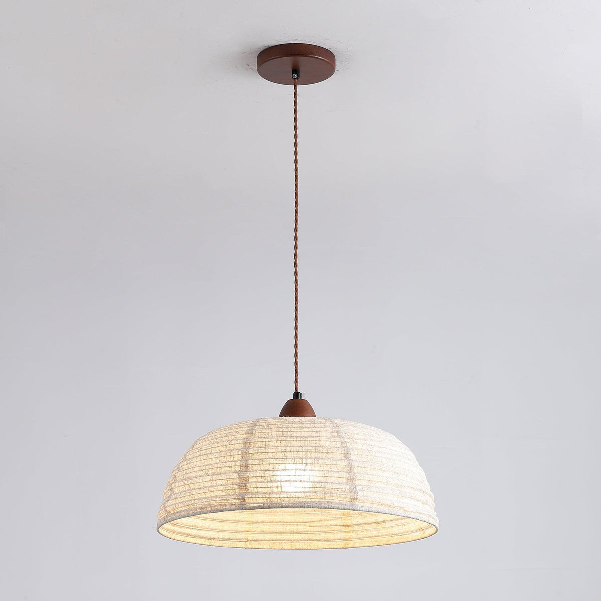 Woven Bell Pendant Light
