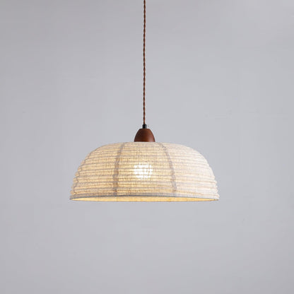 Woven Bell Pendant Light