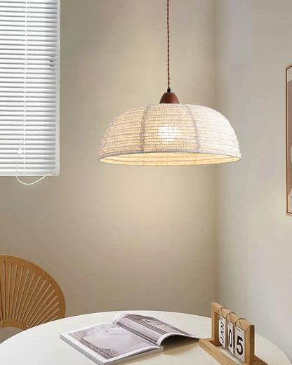Woven Bell Pendant Light