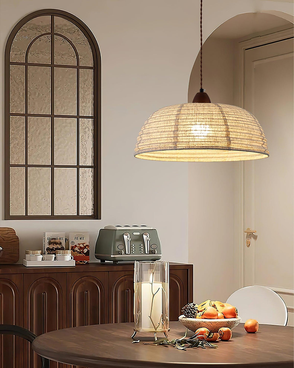 Woven Bell Pendant Light