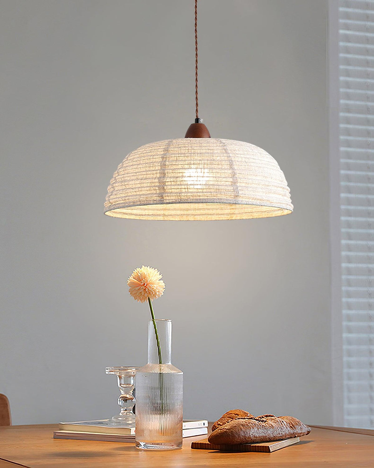 Woven Bell Pendant Light