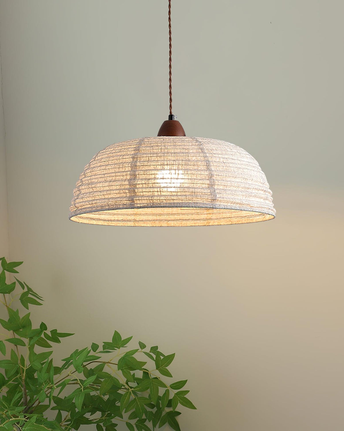 Woven Bell Pendant Light