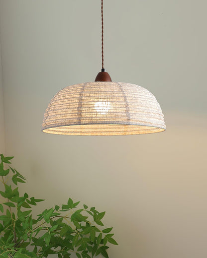 Woven Bell Pendant Light