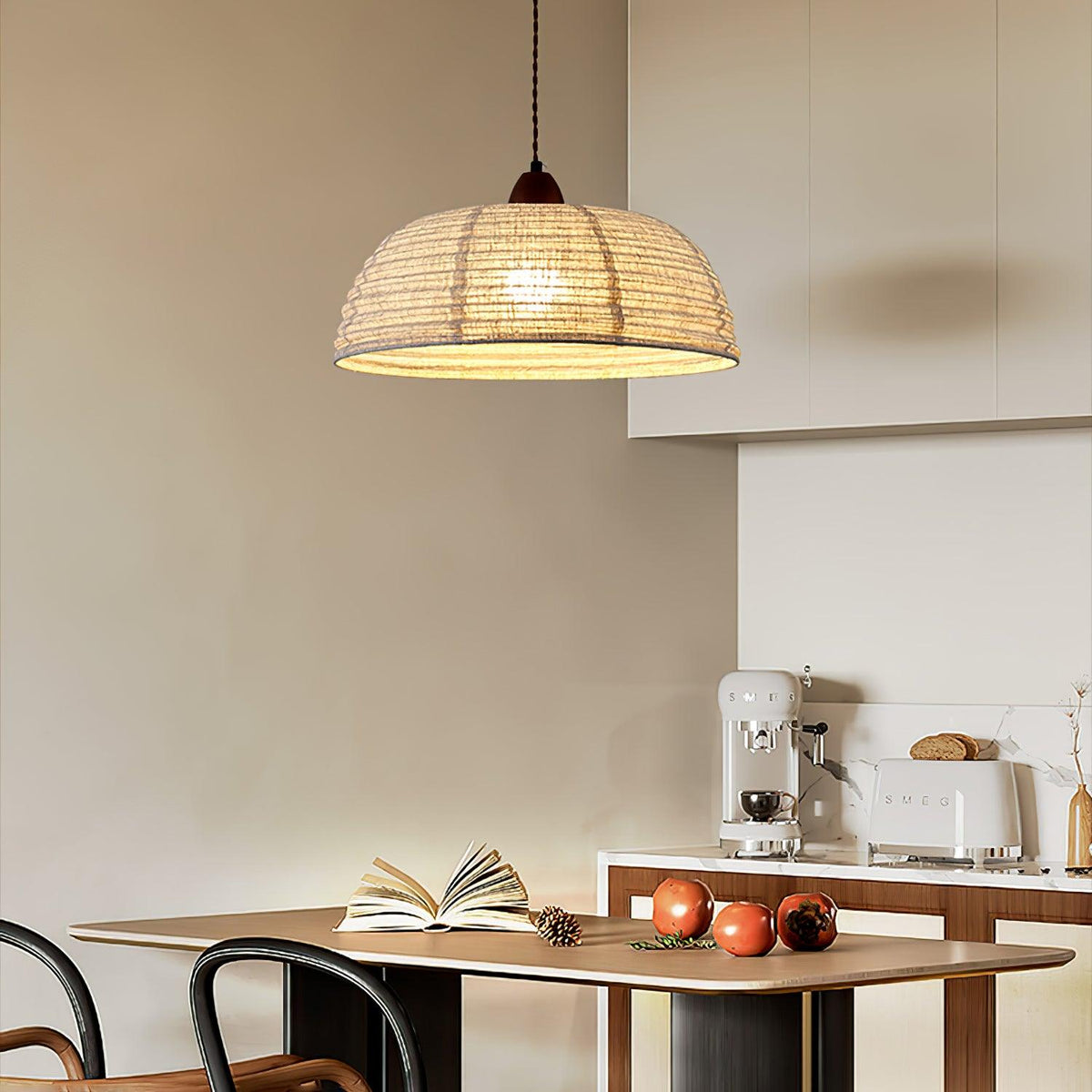 Woven Bell Pendant Light