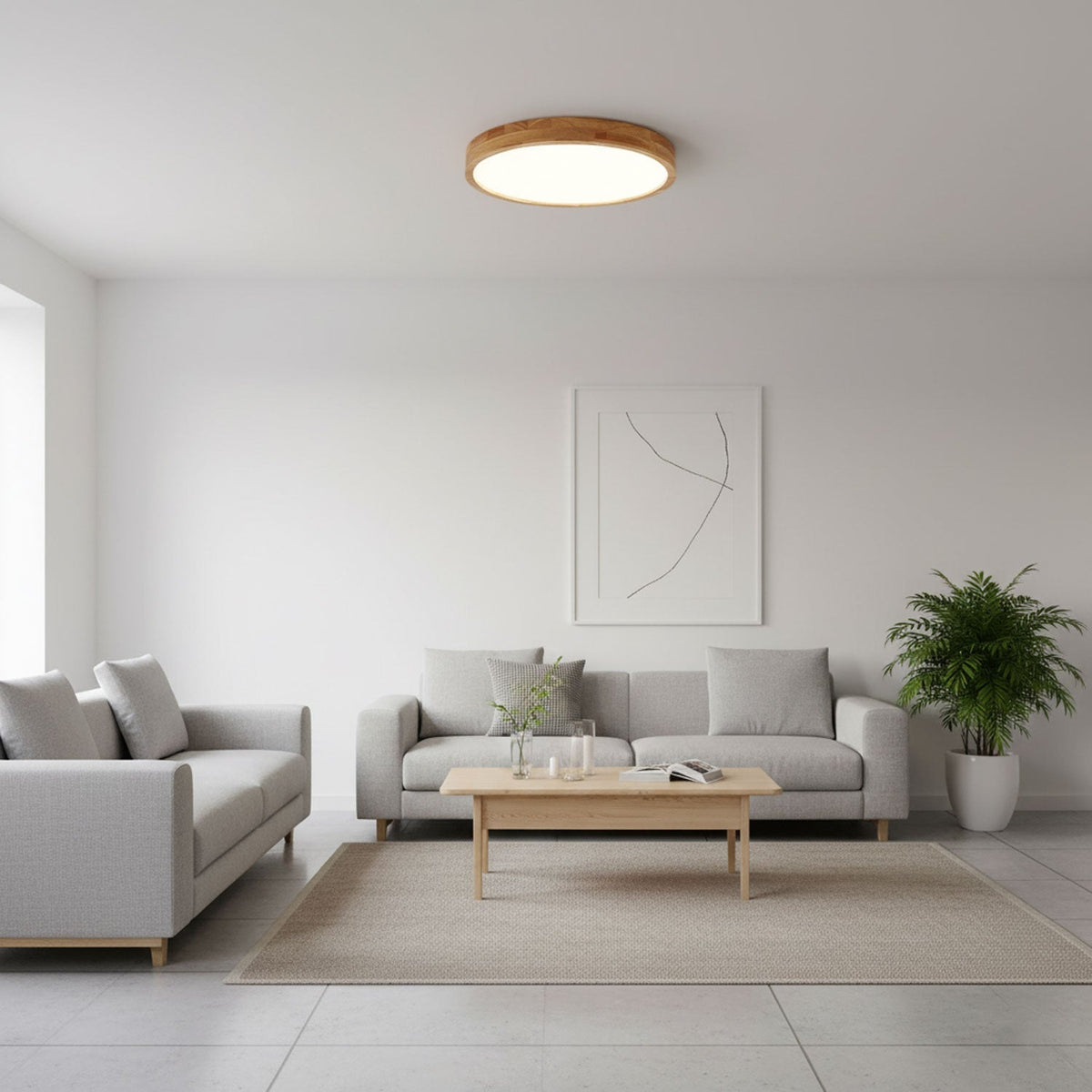 Ledge Timber Ceiling Light