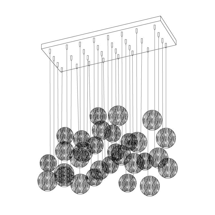 Timber Cluster Pendant Light