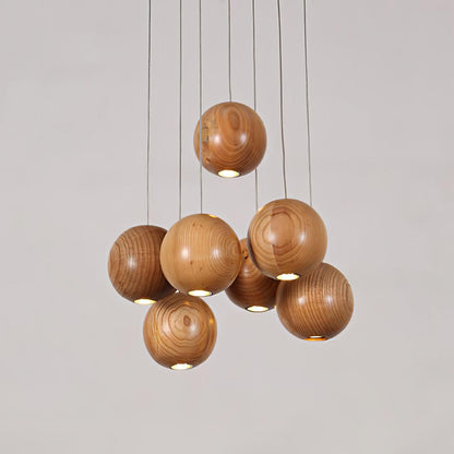 Timber Cluster Pendant Light