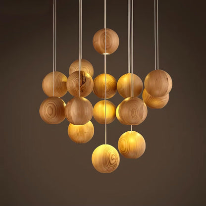 Timber Cluster Pendant Light