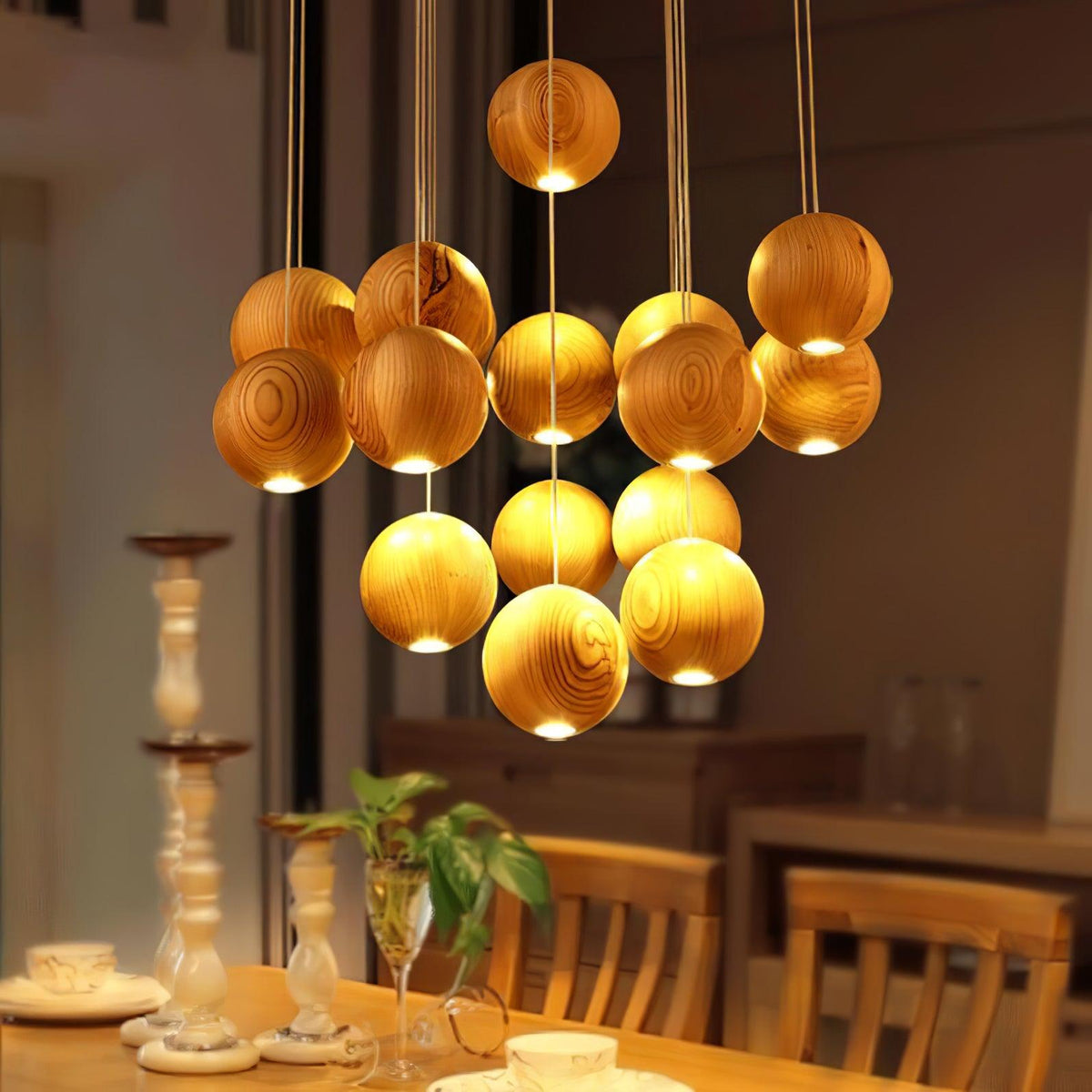 Timber Cluster Pendant Light