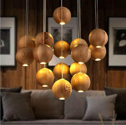 Timber Cluster Pendant Light