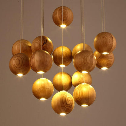 Timber Cluster Pendant Light