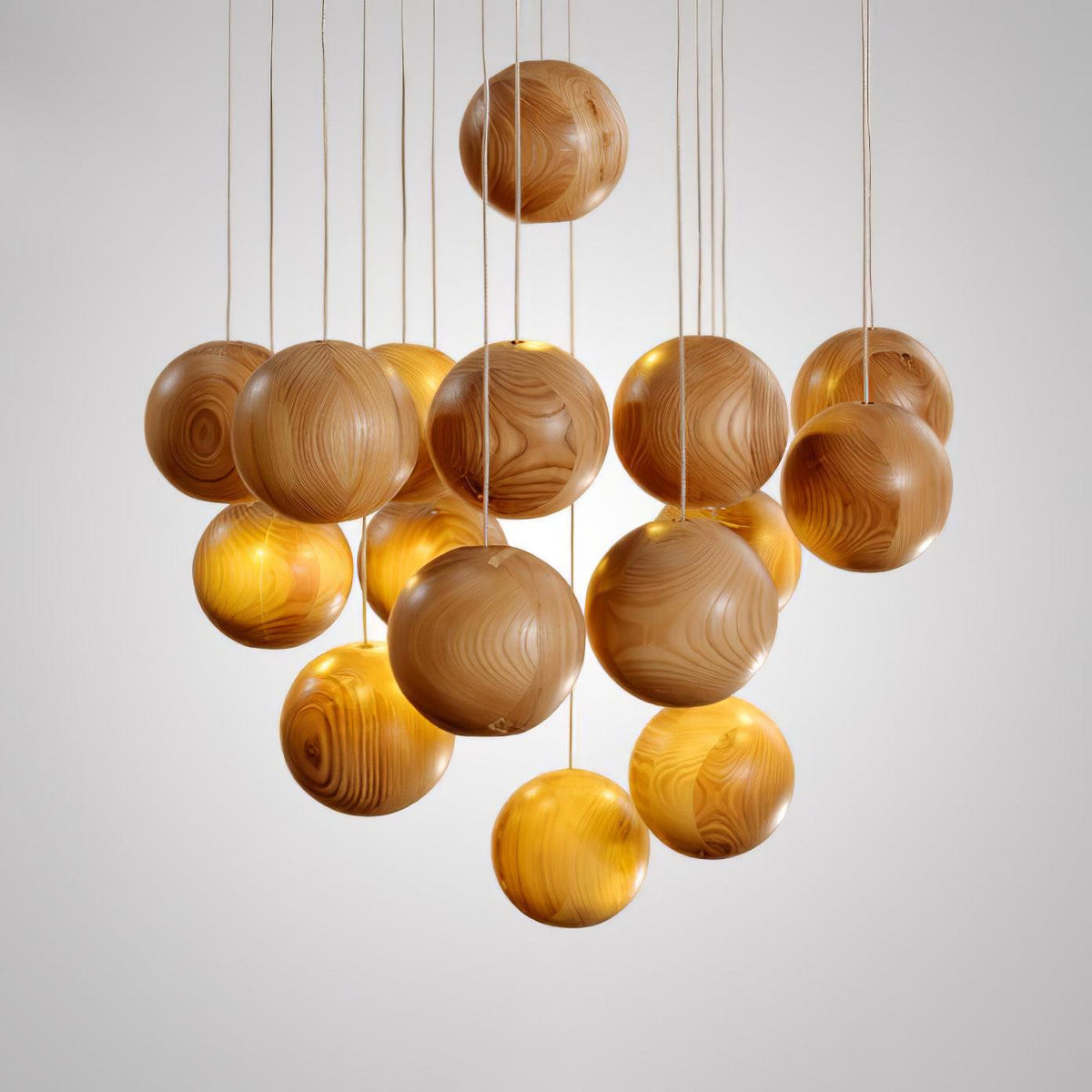 Timber Cluster Pendant Light