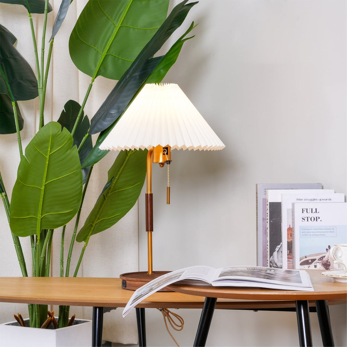 Column Pleat Table Lamp
