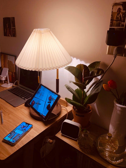Column Pleat Table Lamp