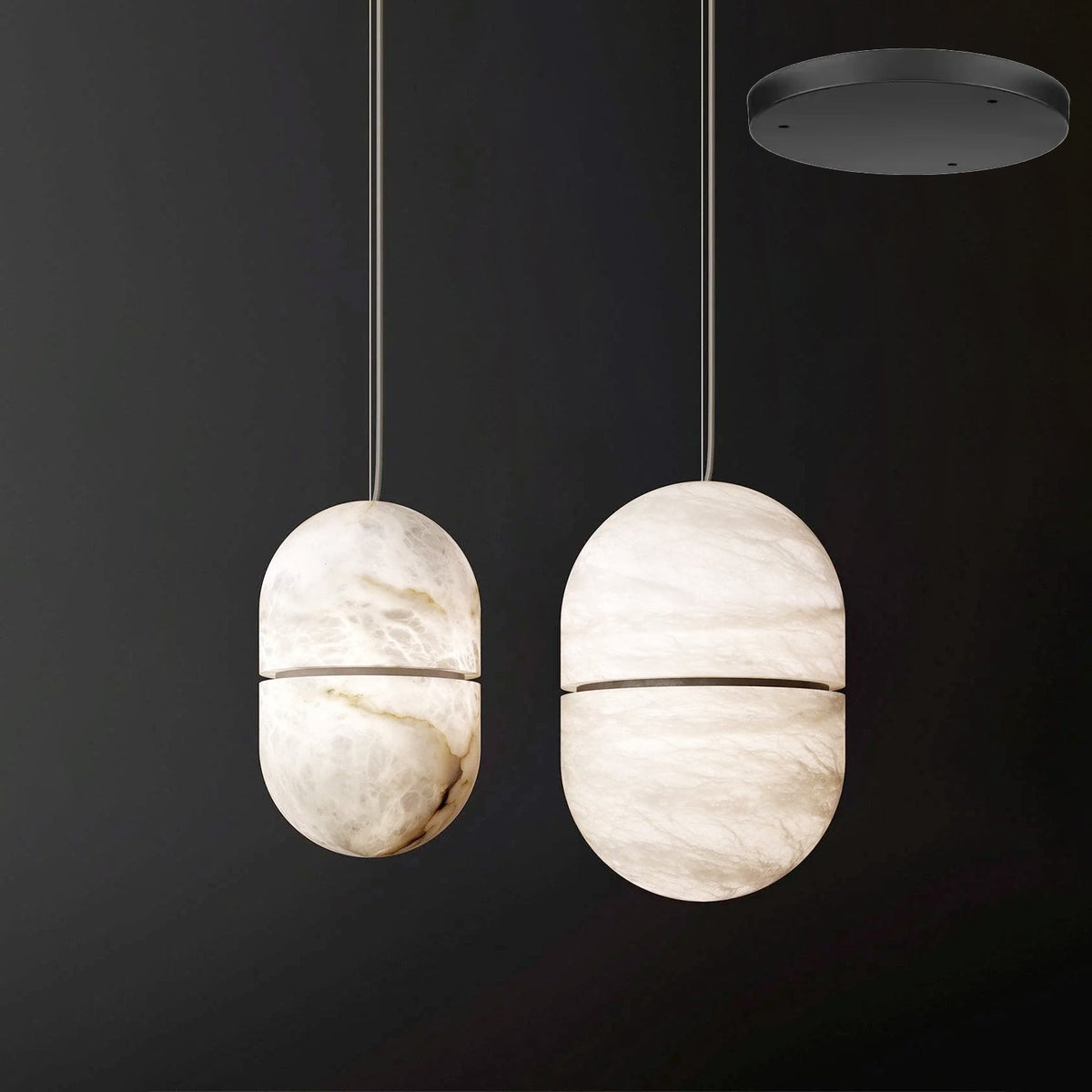 Equator Stone Pendant Light