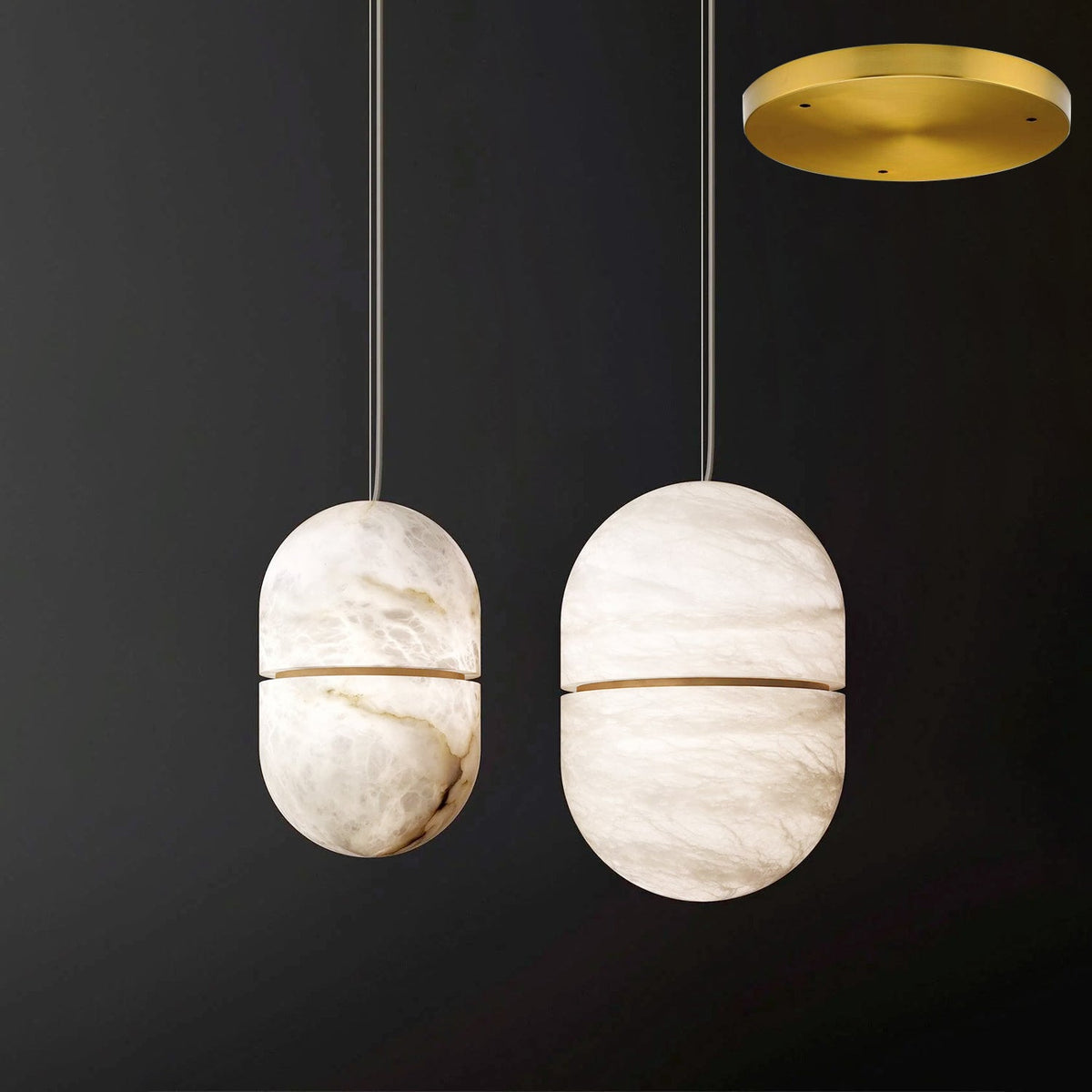 Equator Stone Pendant Light