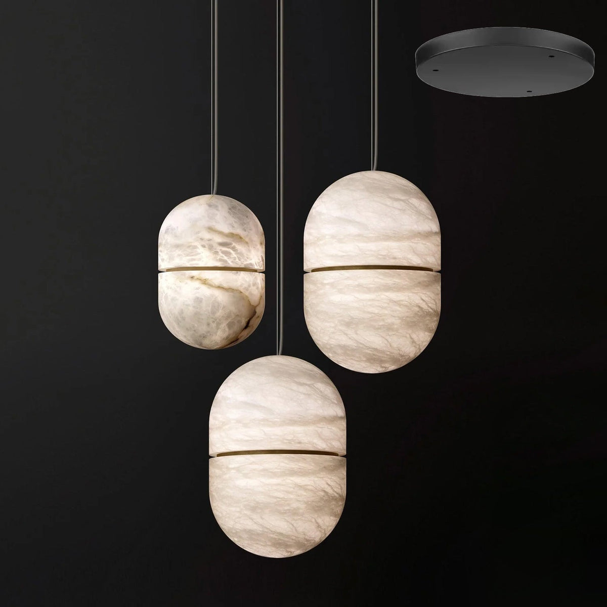 Equator Stone Pendant Light