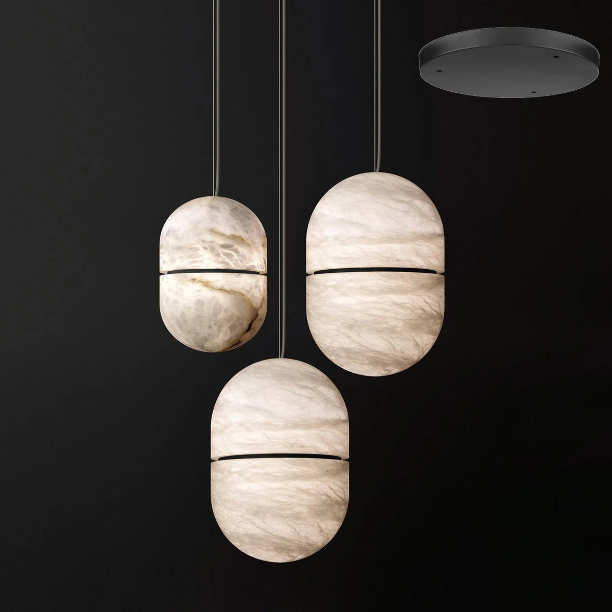 Equator Stone Pendant Light