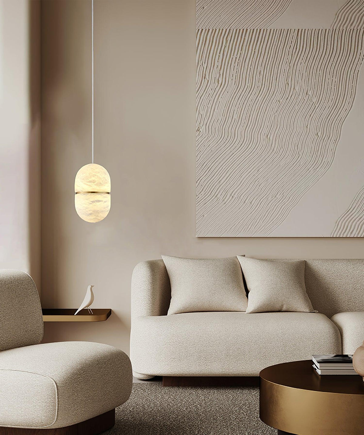 Equator Stone Pendant Light