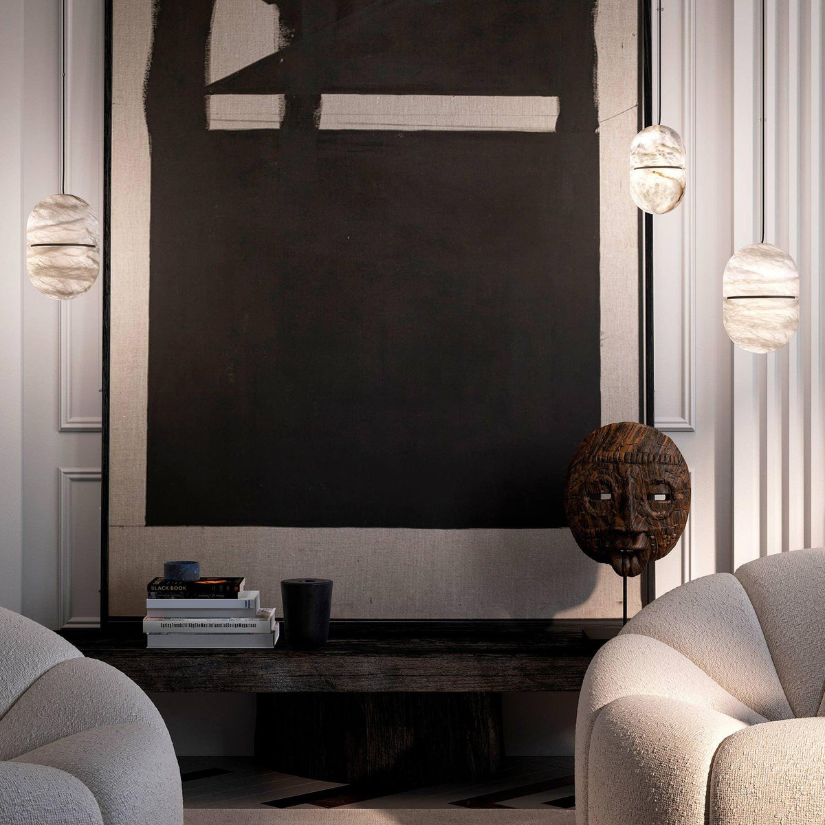 Equator Stone Pendant Light