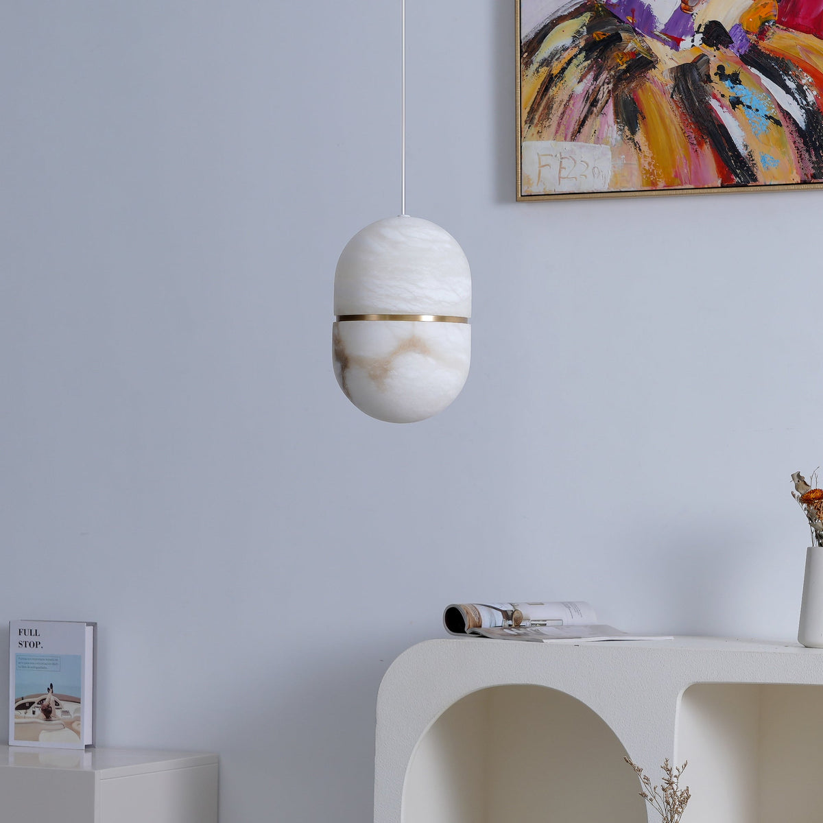 Equator Stone Pendant Light