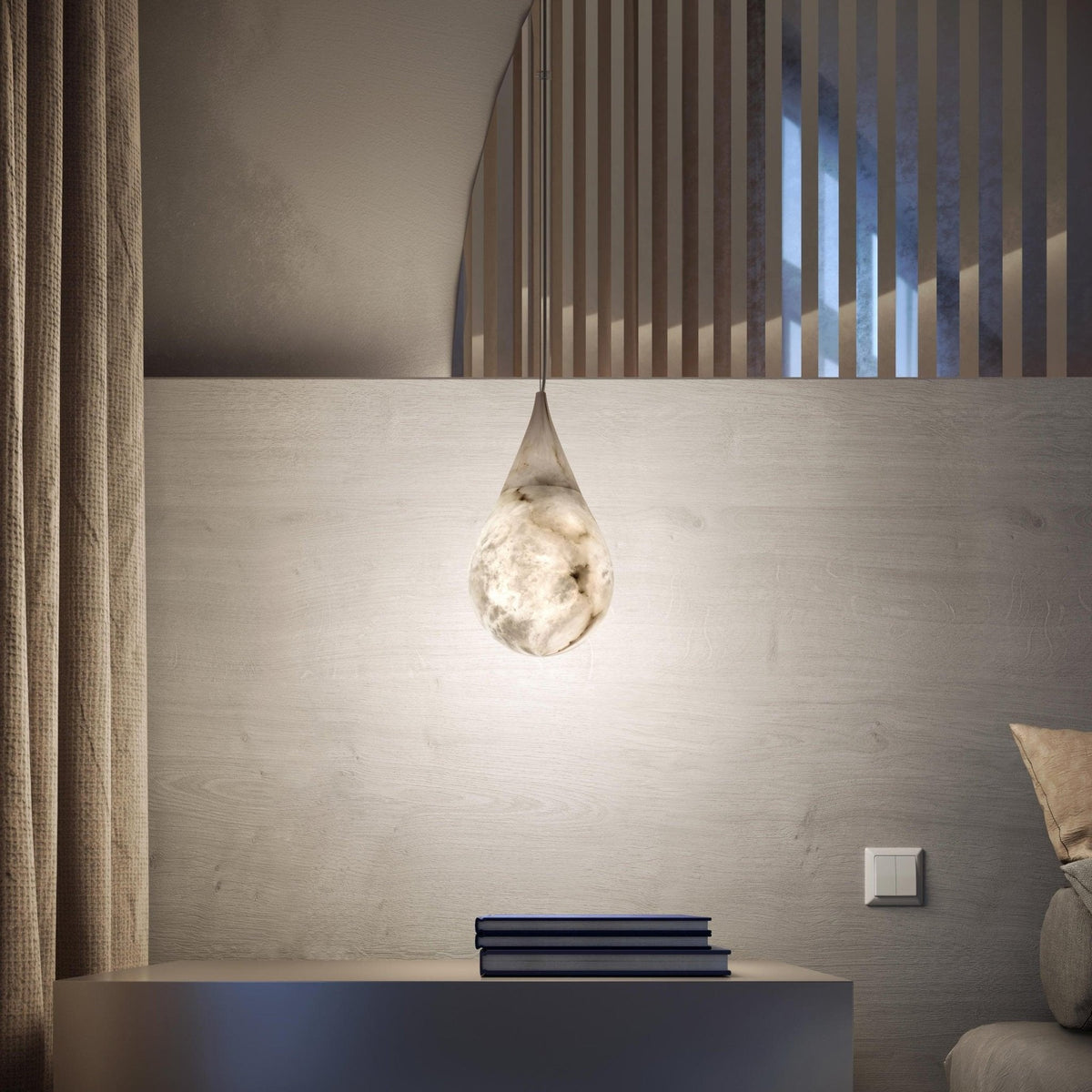 Drop Stone Pendant Light