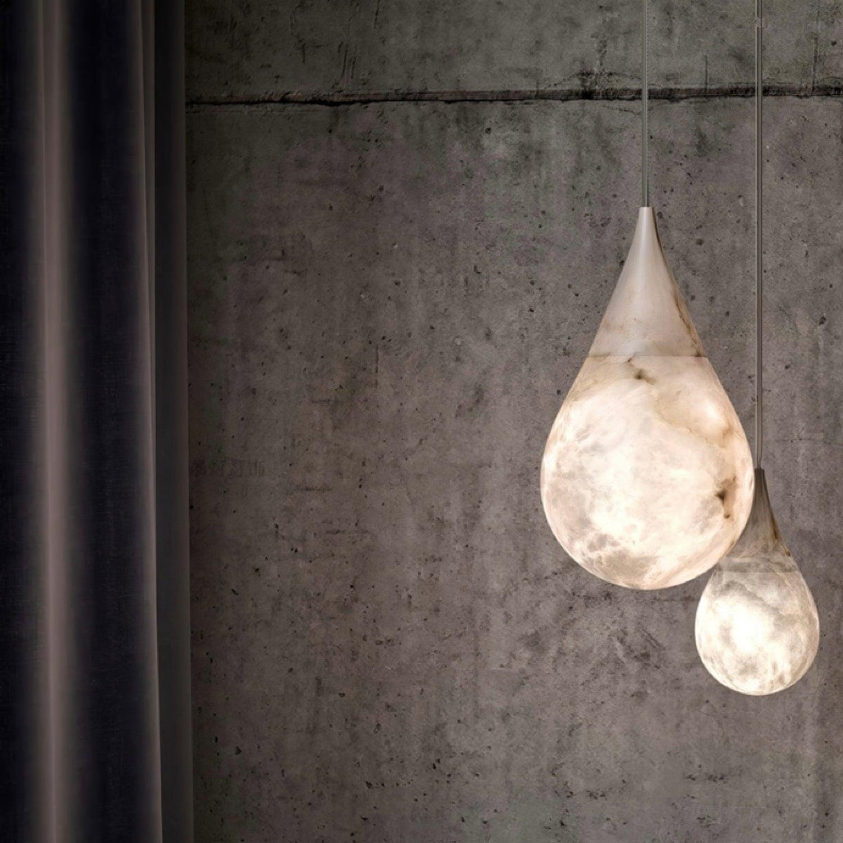Drop Stone Pendant Light