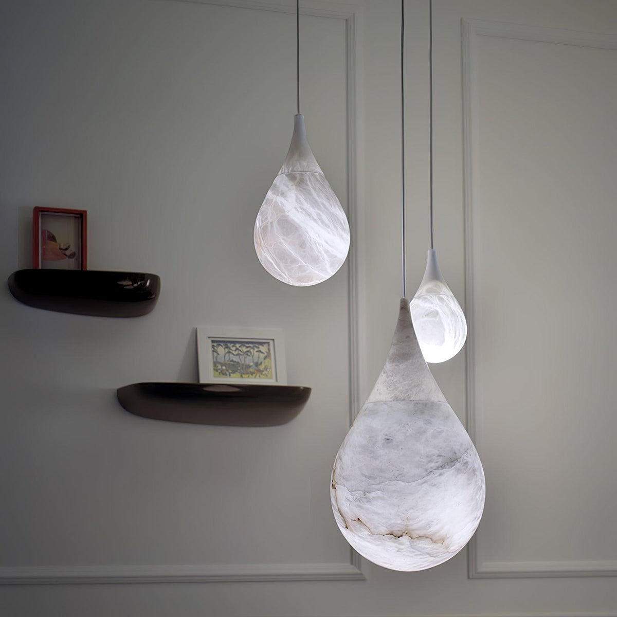 Drop Stone Pendant Light