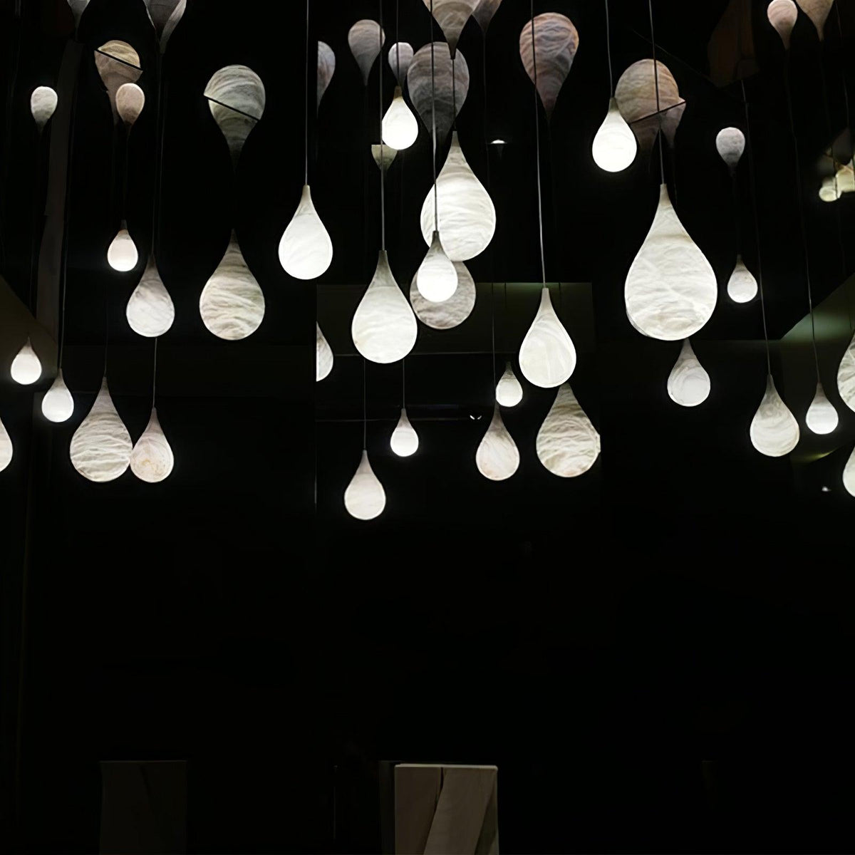 Drop Stone Pendant Light