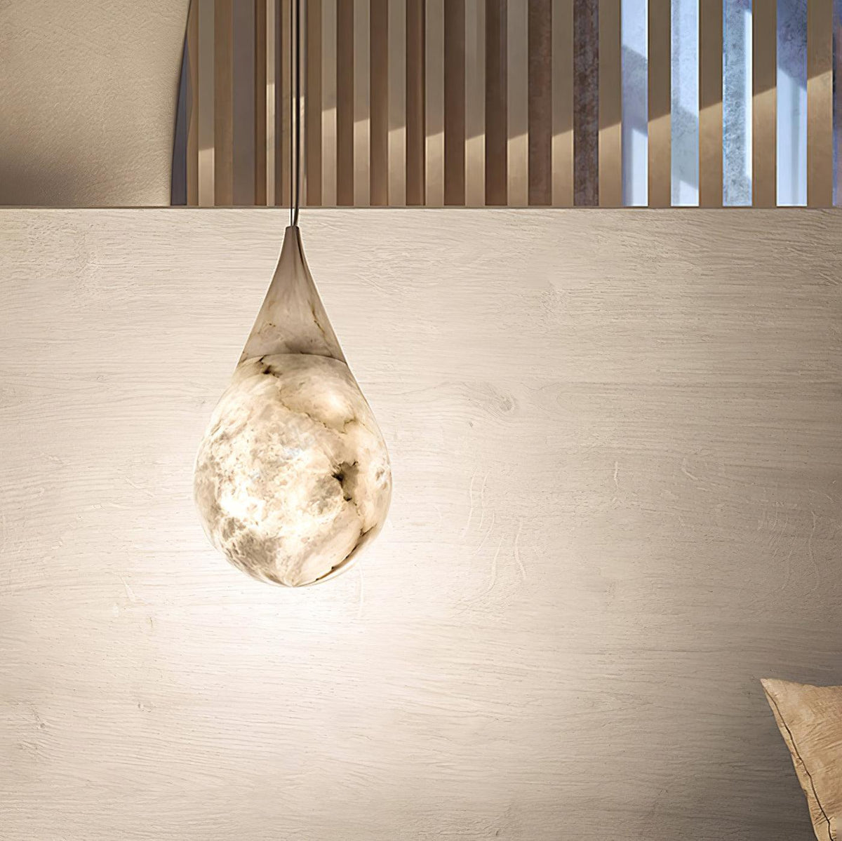 Drop Stone Pendant Light