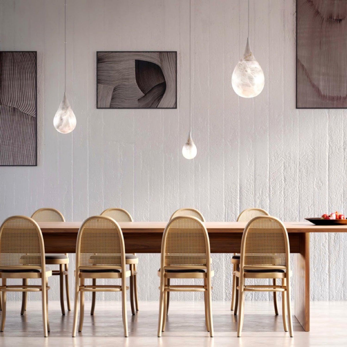 Drop Stone Pendant Light