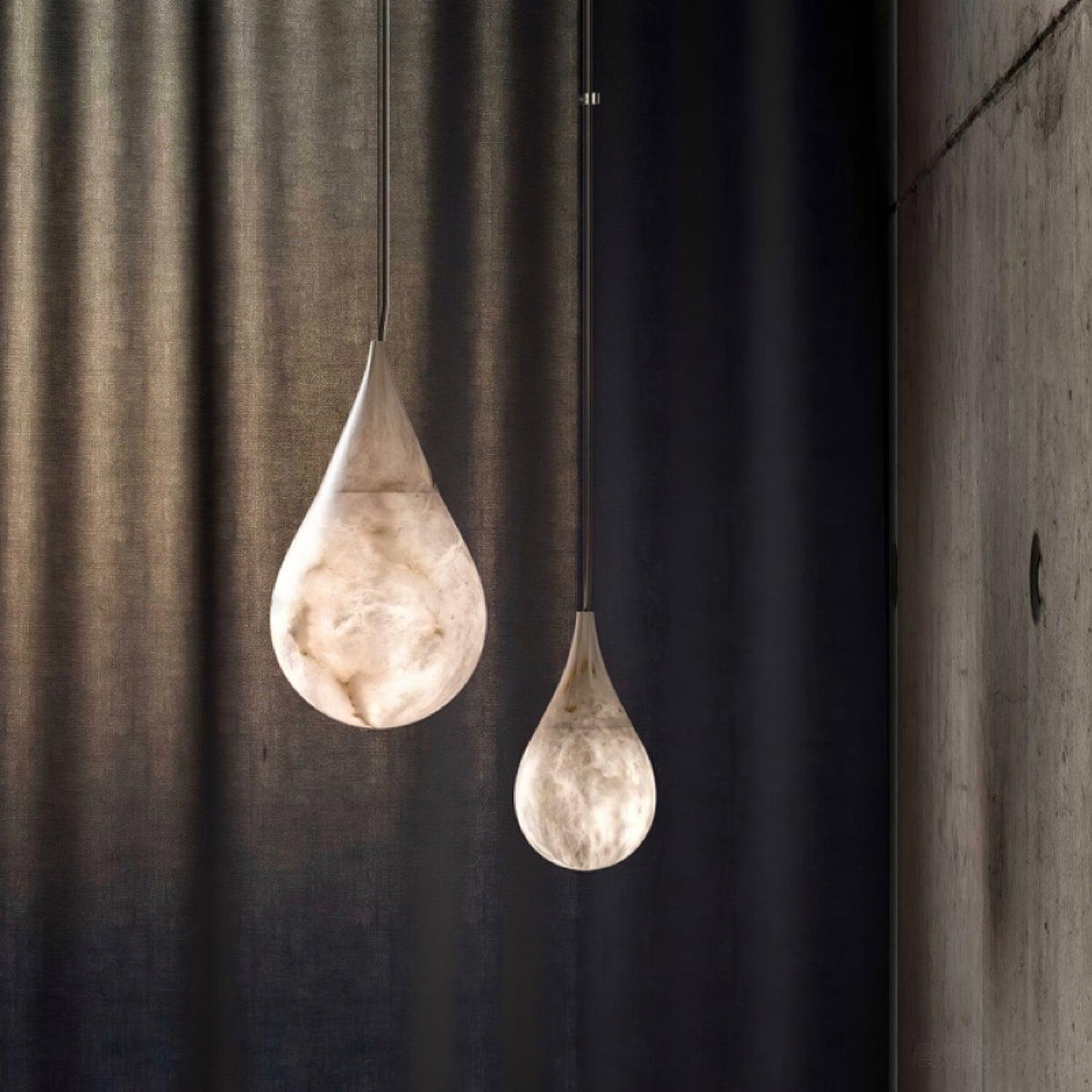 Drop Stone Pendant Light