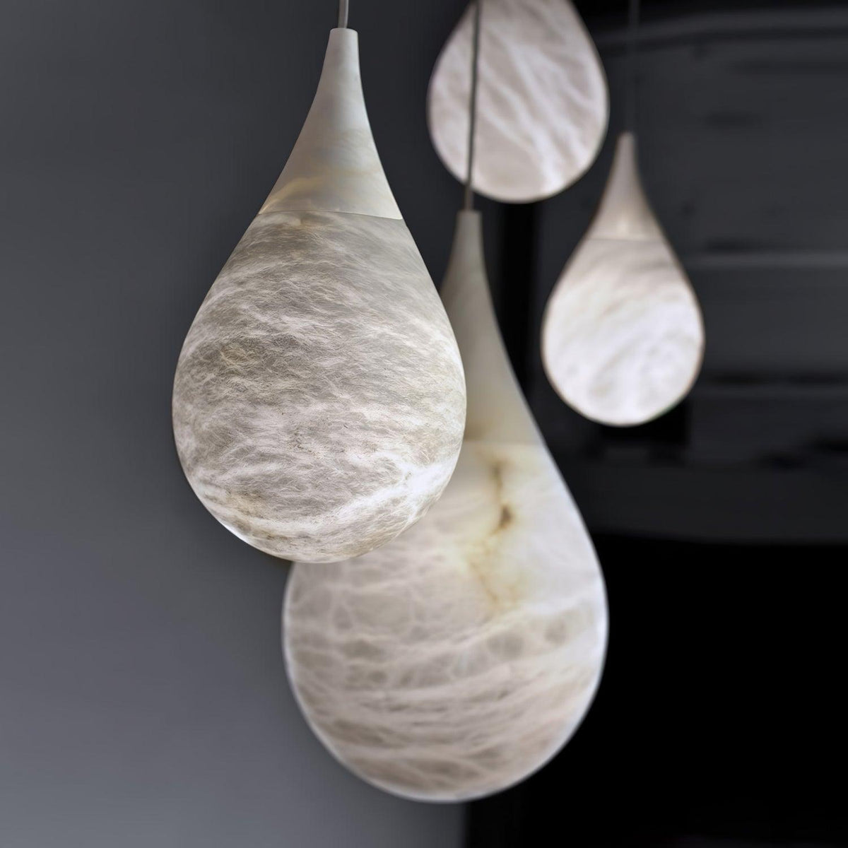 Drop Stone Pendant Light