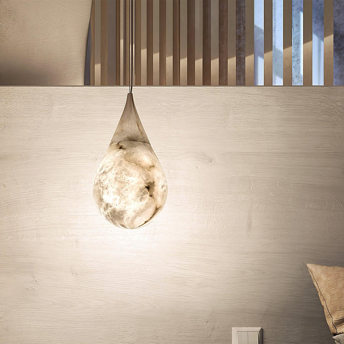 Drop Stone Pendant Light