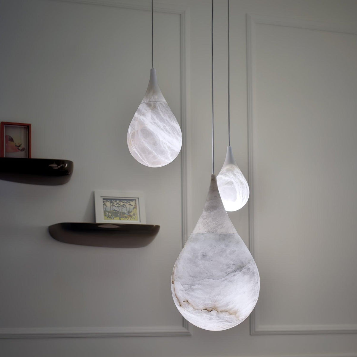 Drop Stone Pendant Light