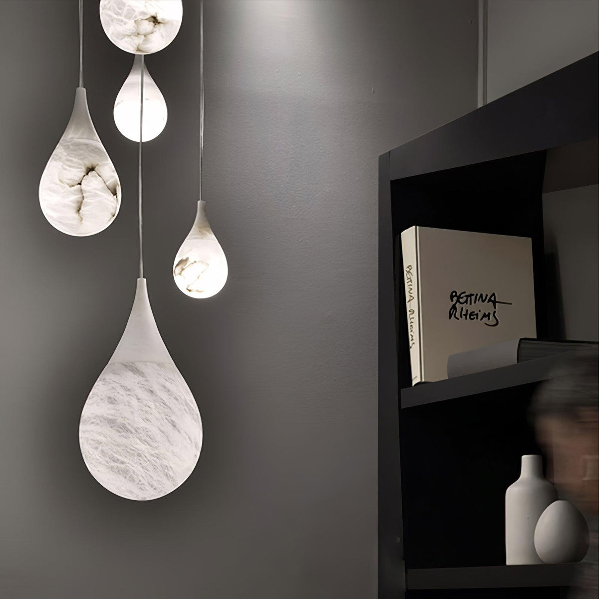 Drop Stone Pendant Light