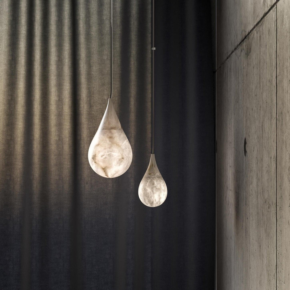 Drop Stone Pendant Light