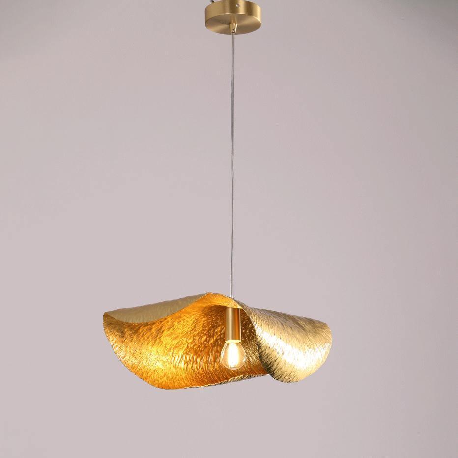 Hammered Fold Pendant Light