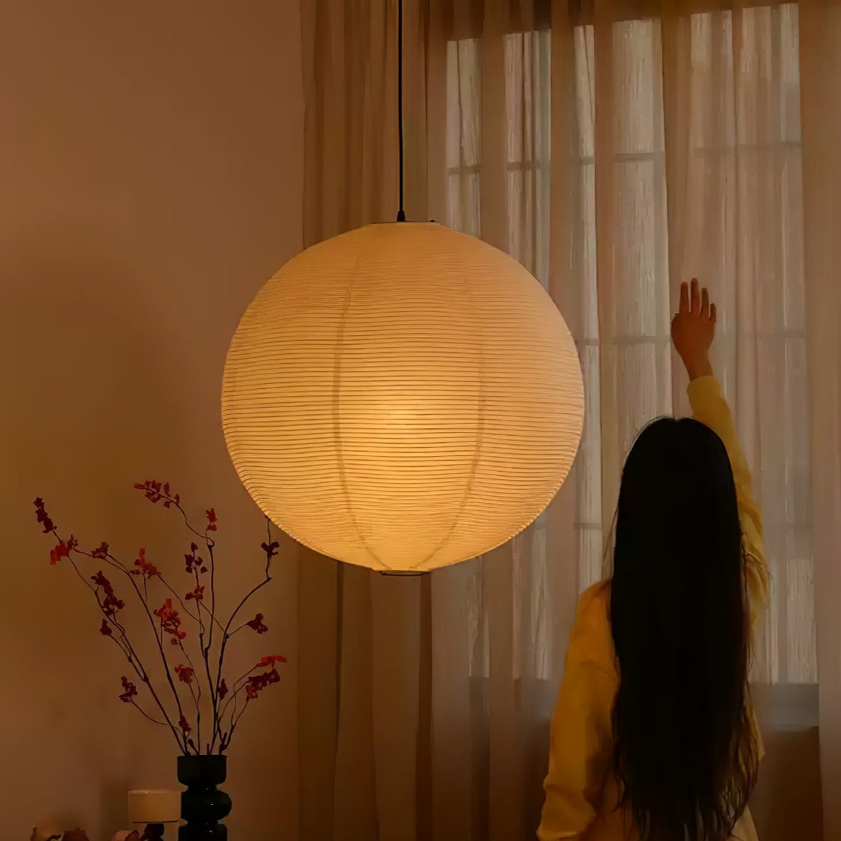 Orb Paper Pendant Light