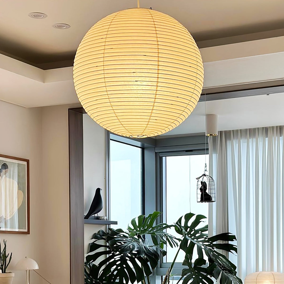 Orb Paper Pendant Light